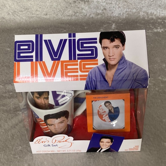 ELVIS PRESLEY "ELVIS LIVES" COCOA GIFT SET - Picture 5 of 5